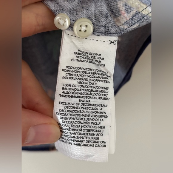 Ralph Lauren Men’s XXL Surfer Print Oxford Untucked Fit Shirt - Picture 6 of 9